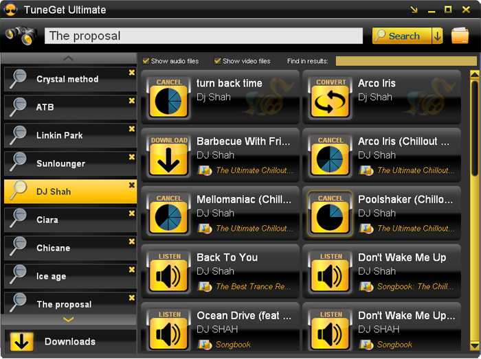TuneGet – Music and Video downloading